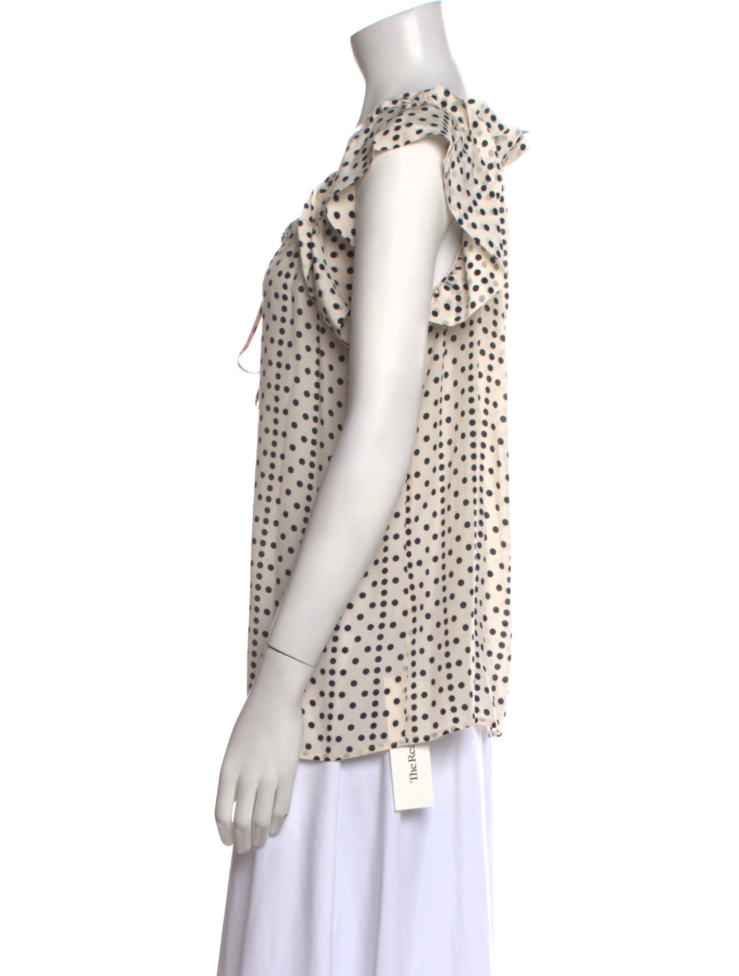 Figue Silk Polka Dot Print Blouse