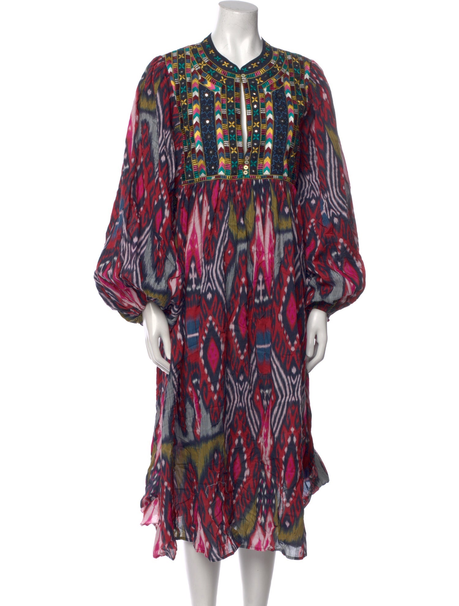 Figue Printed Midi Length Dress