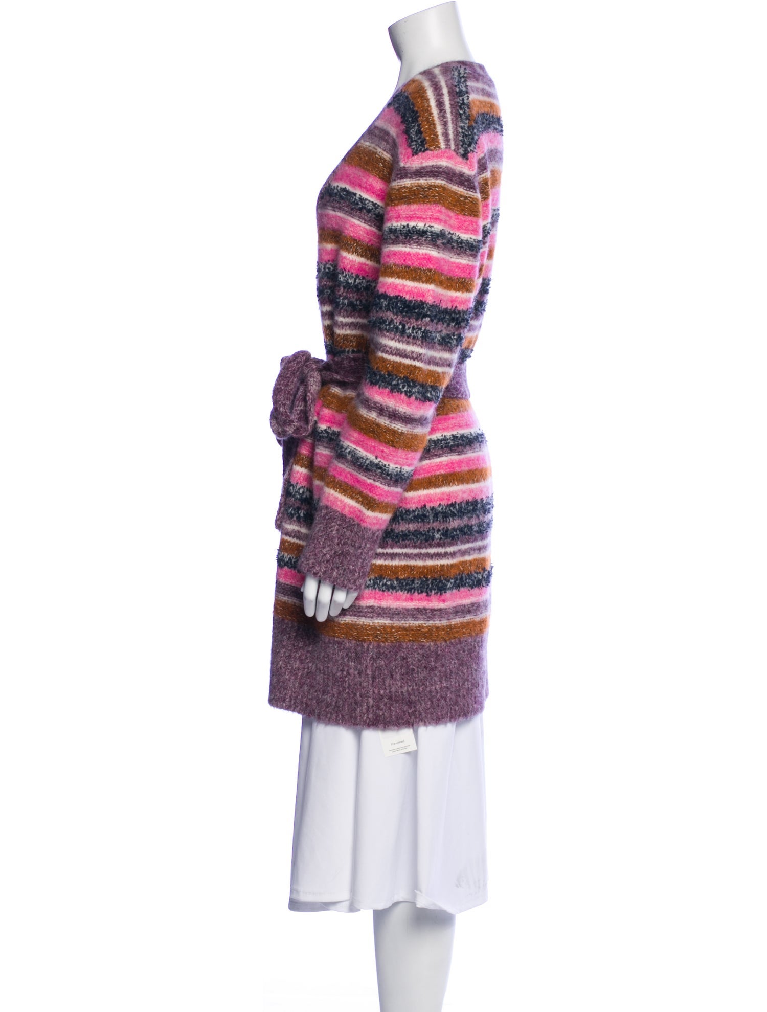 Figue Striped V-Neck Sweater