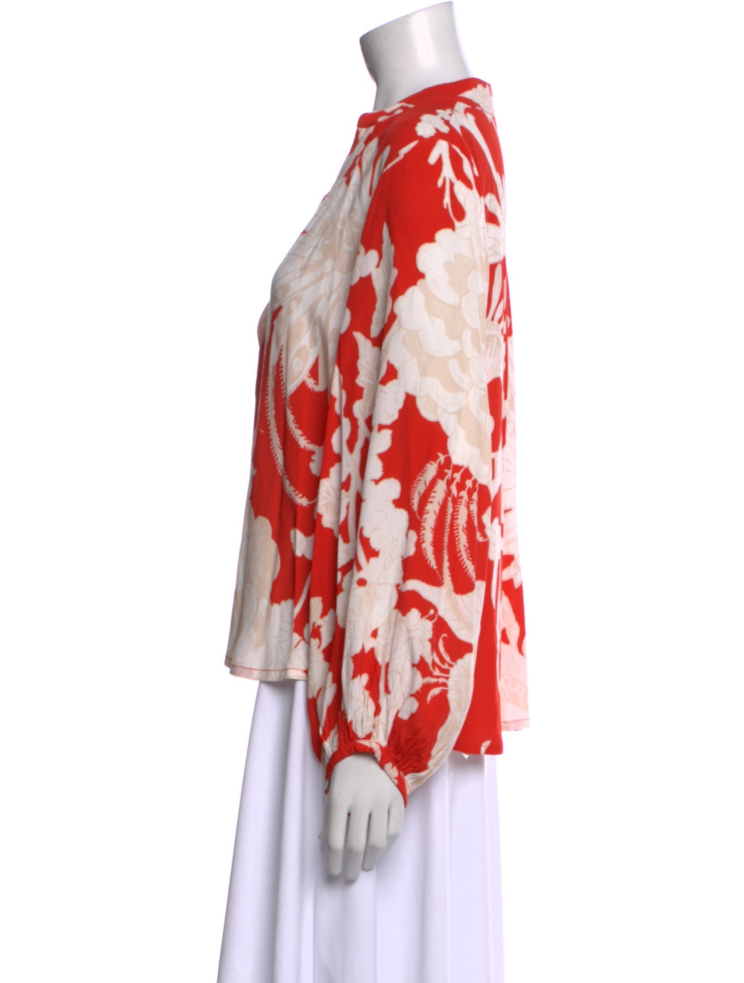 Figue Floral Print V-Neck Blouse