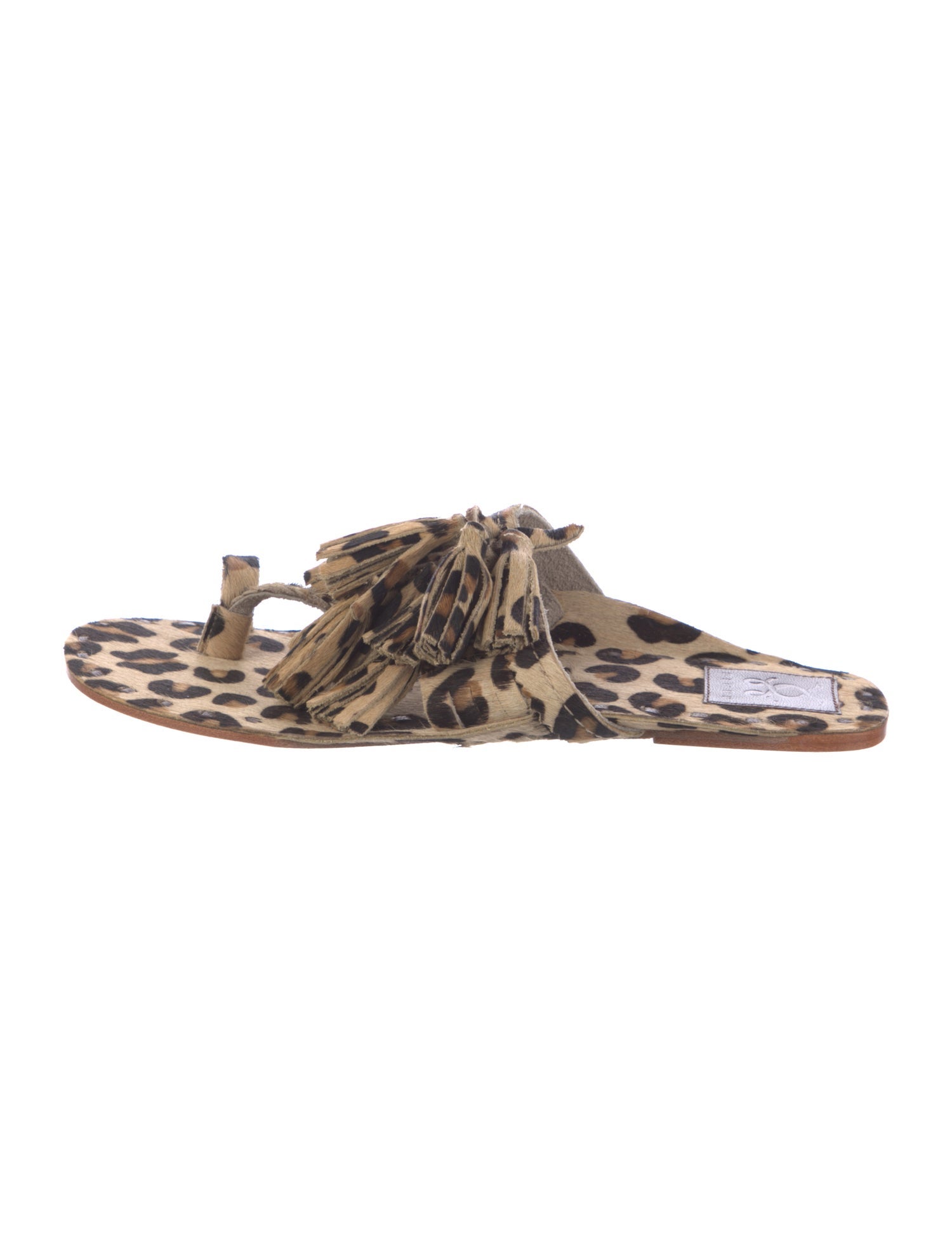 Figue Ponyhair Animal Print Slides