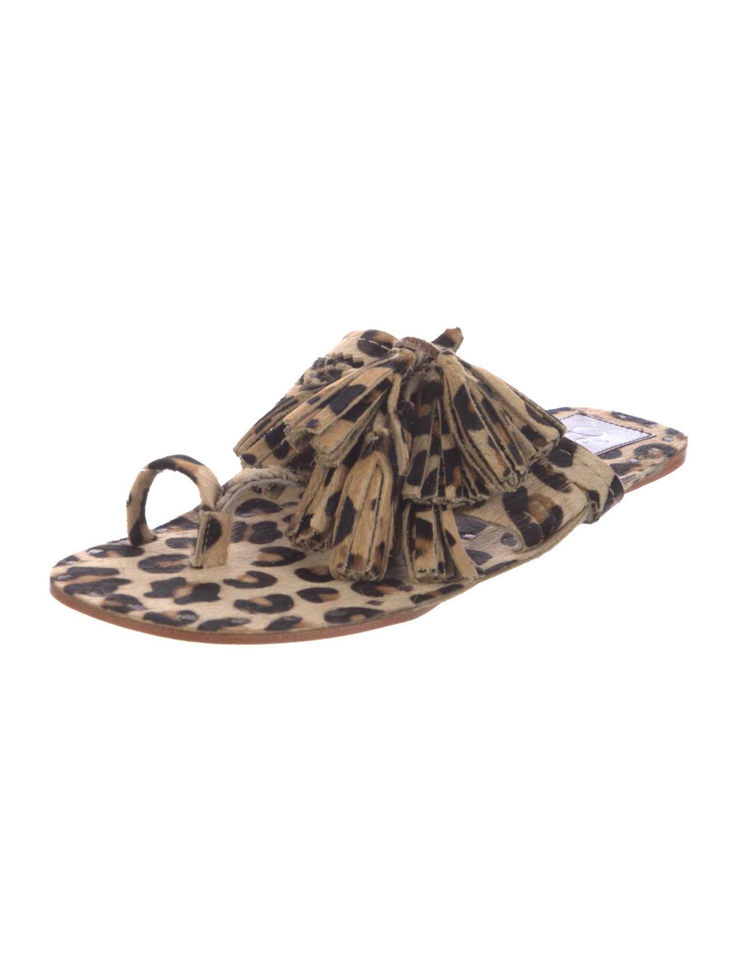 Figue Ponyhair Animal Print Slides