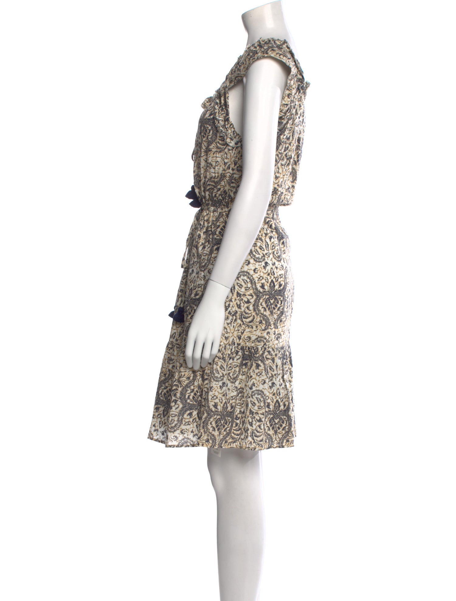 Figue Printed Knee-Length Dress