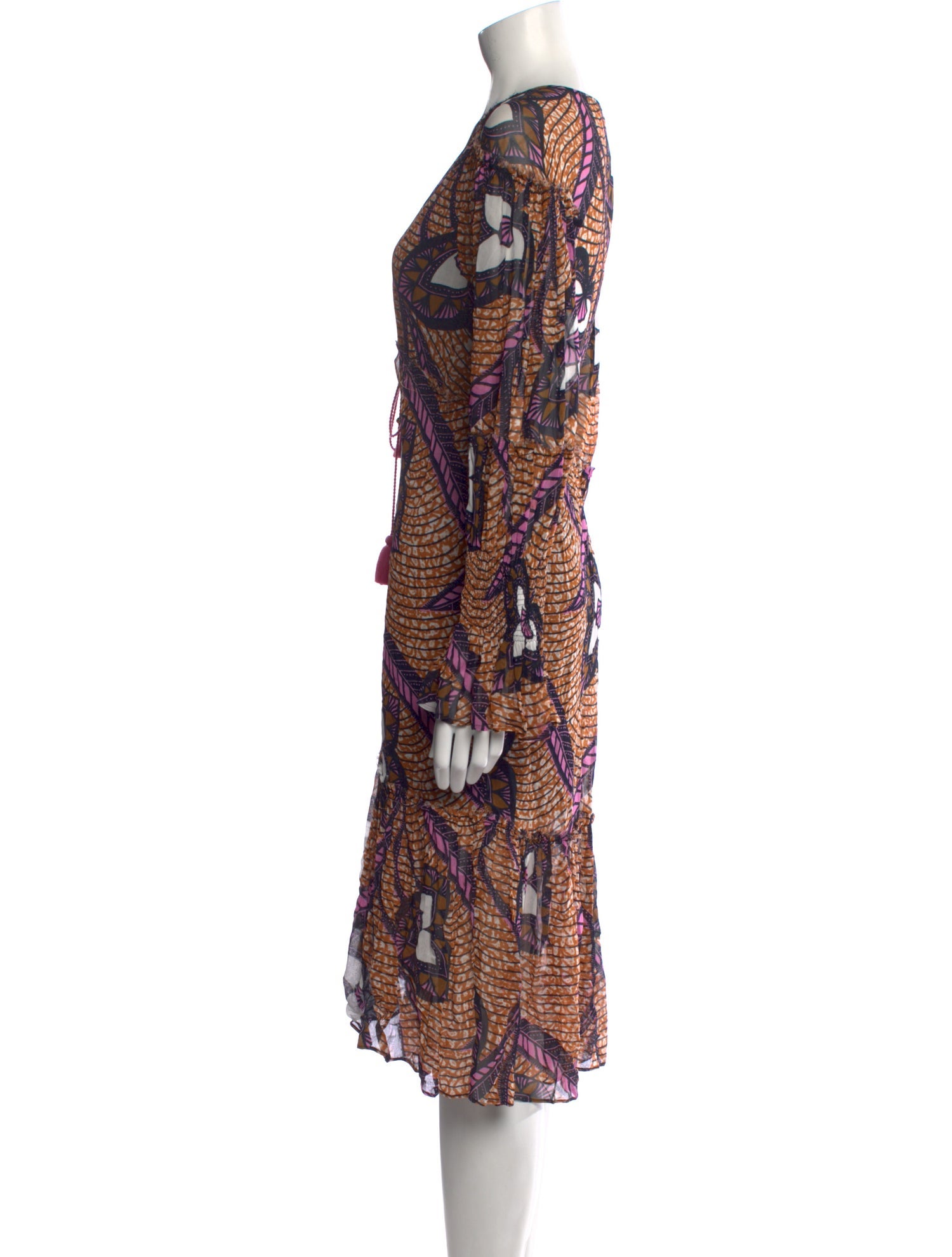 Figue Printed Midi Length Dress