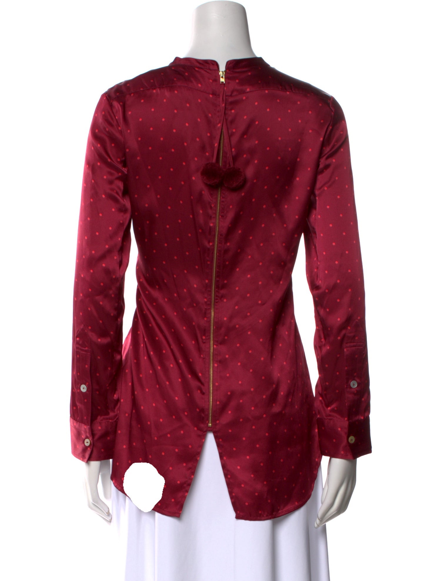 Figue Silk Printed Button-Up Top