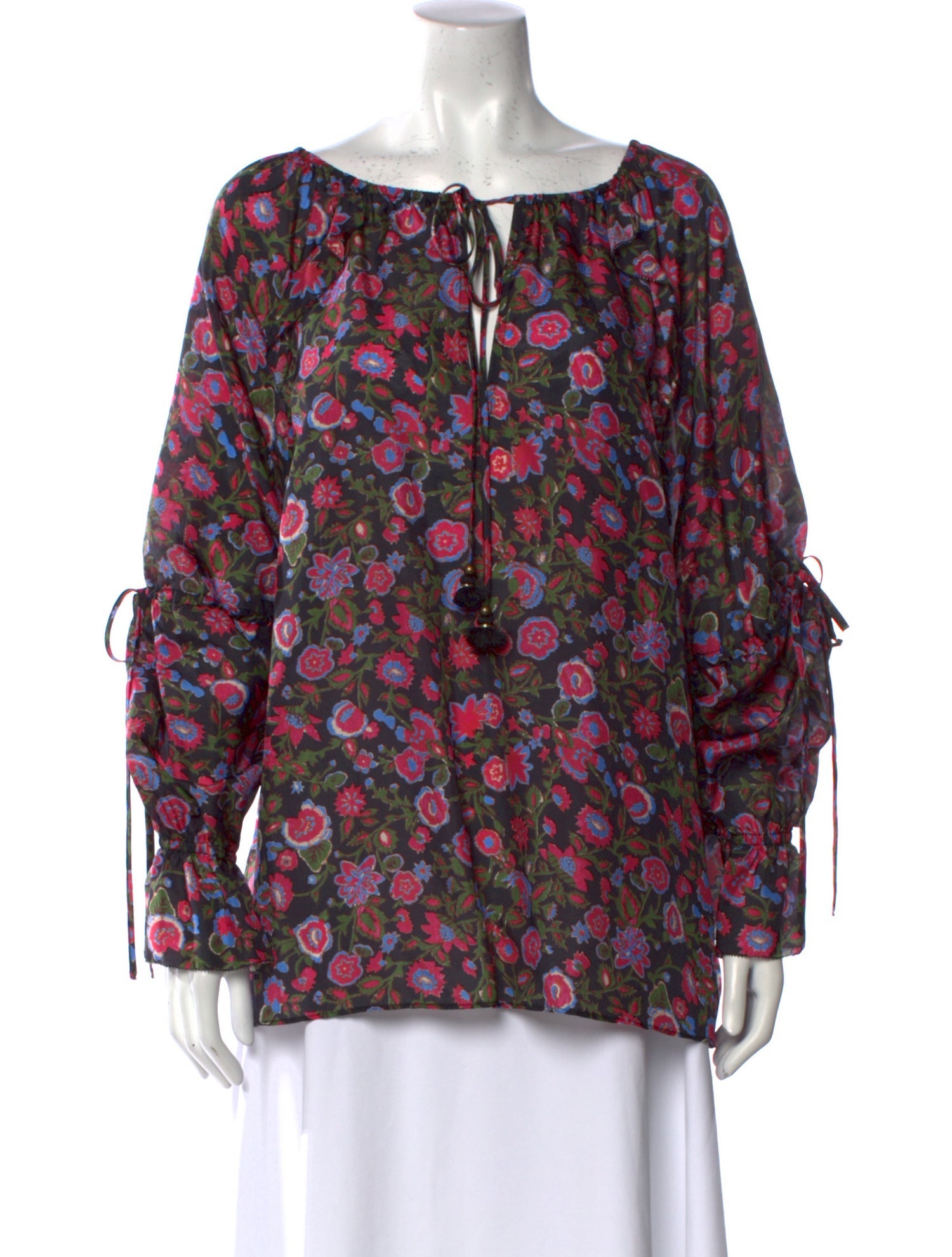 Figue Silk Floral Print Blouse w/ Tags