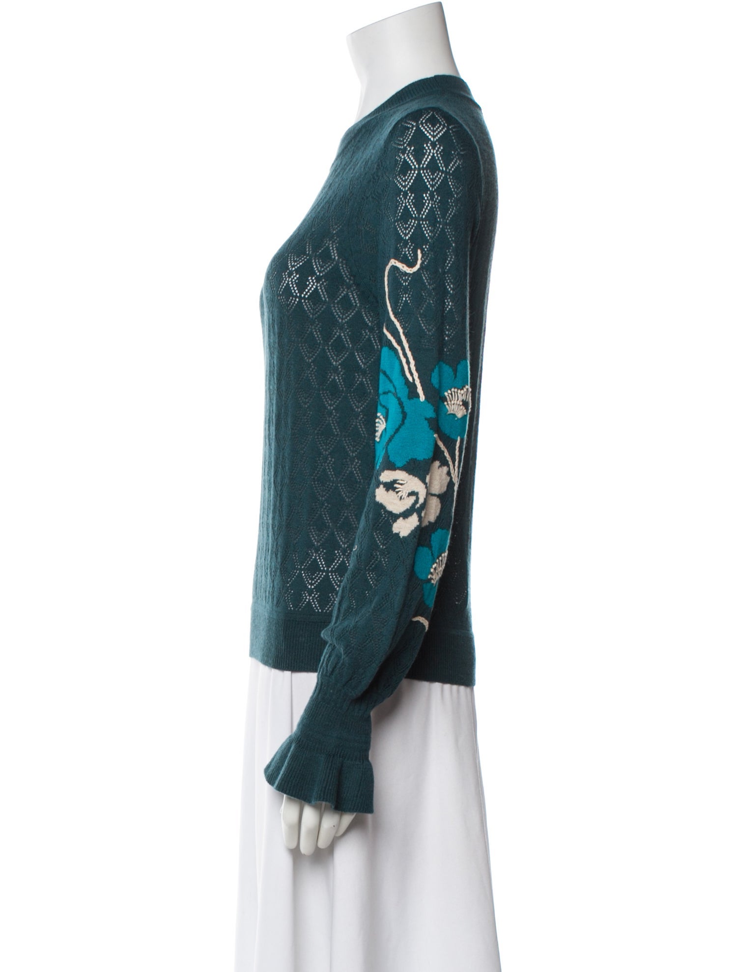 Figue Printed Crew Neck Sweater w/ Tags