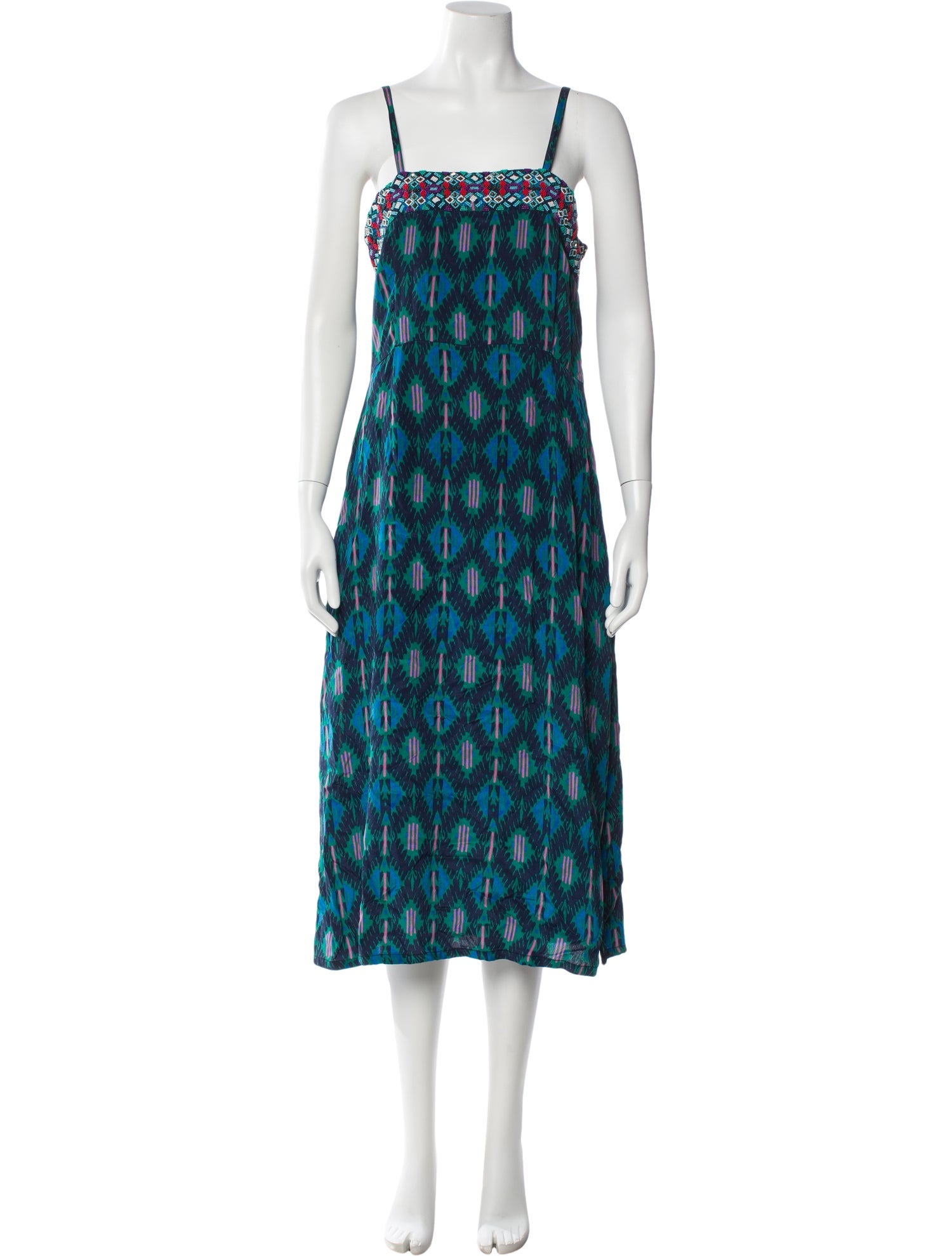 Figue Printed Knee-Length Dress