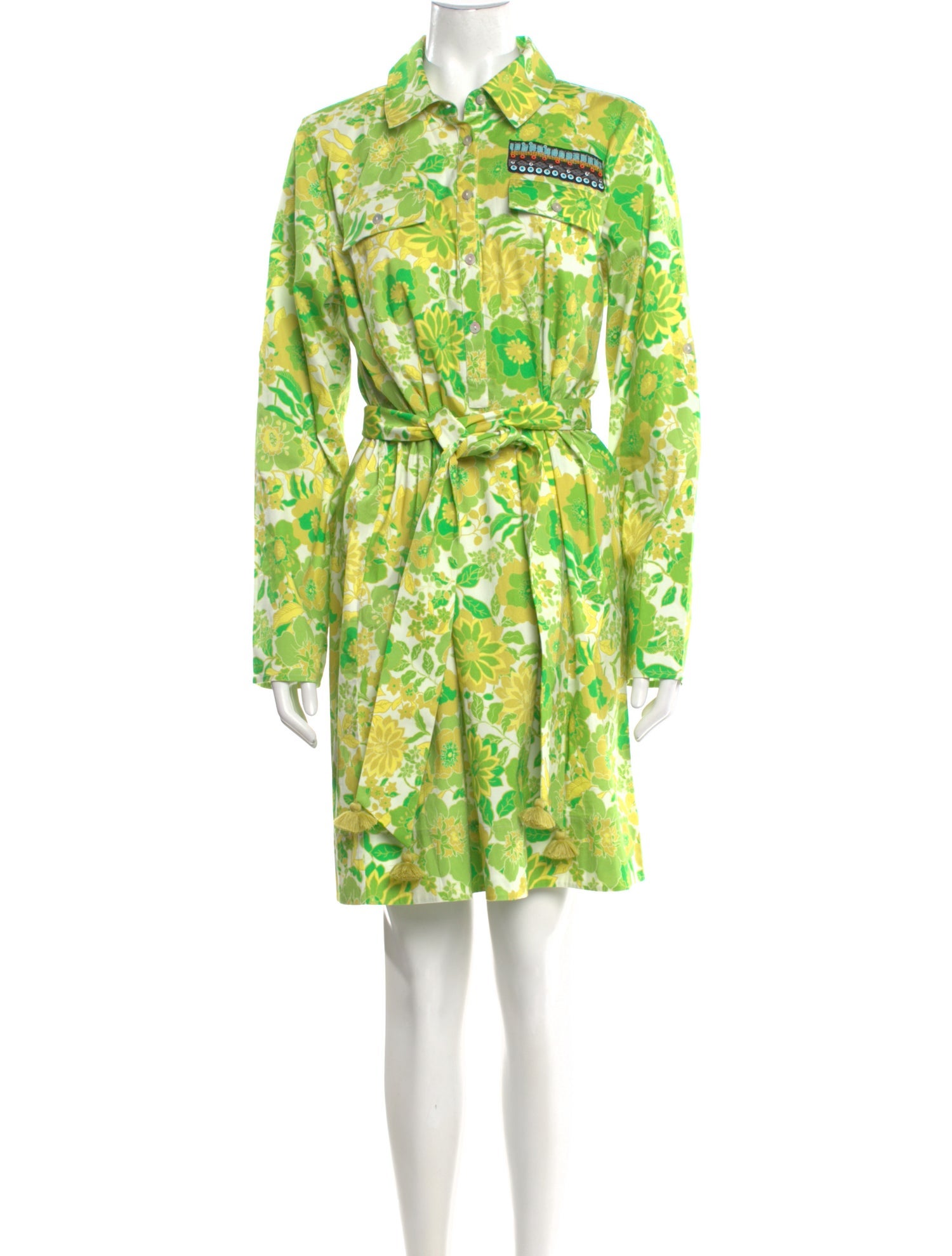 Figue Floral Print Knee-Length Dress