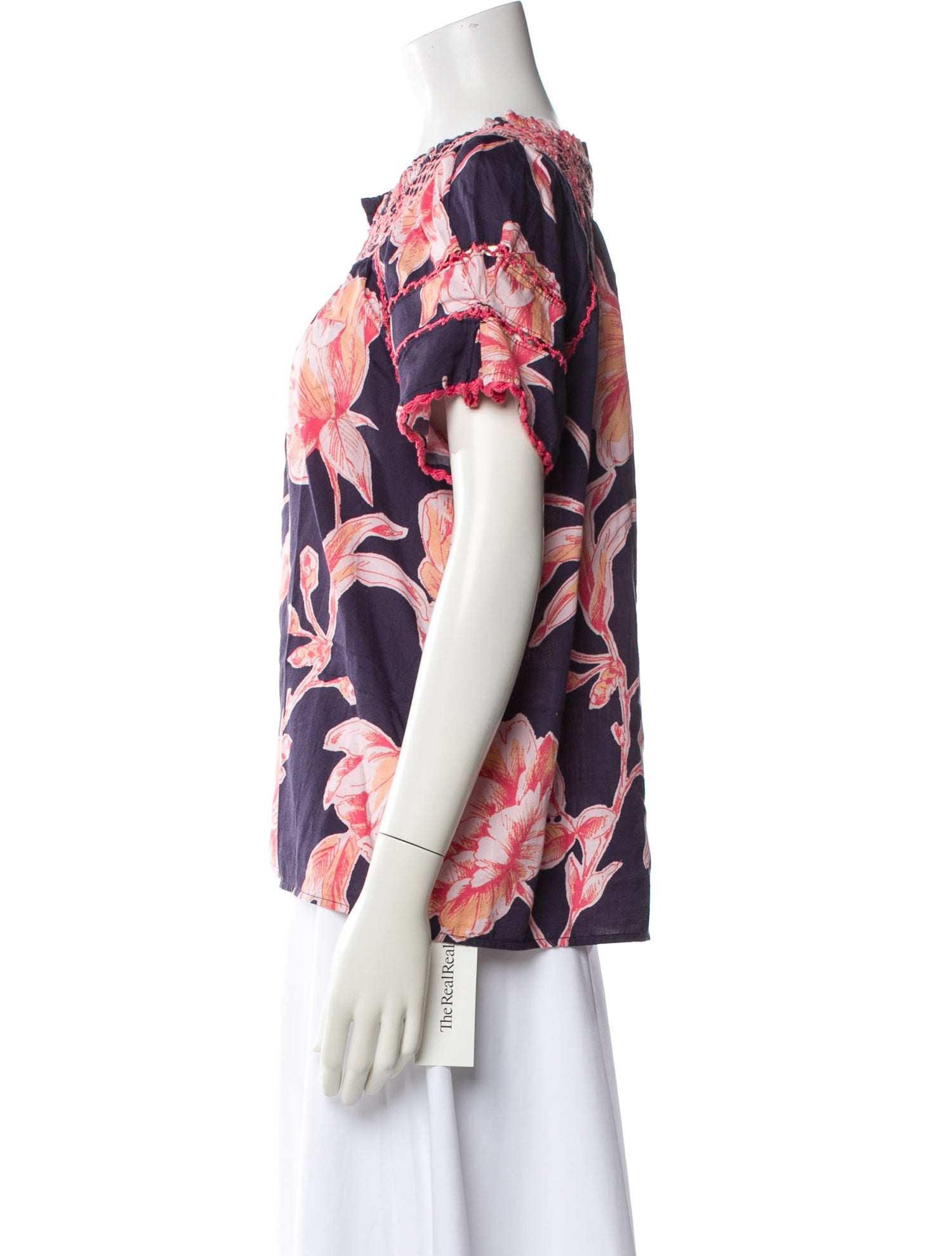 Figue Floral Print V-Neck Blouse