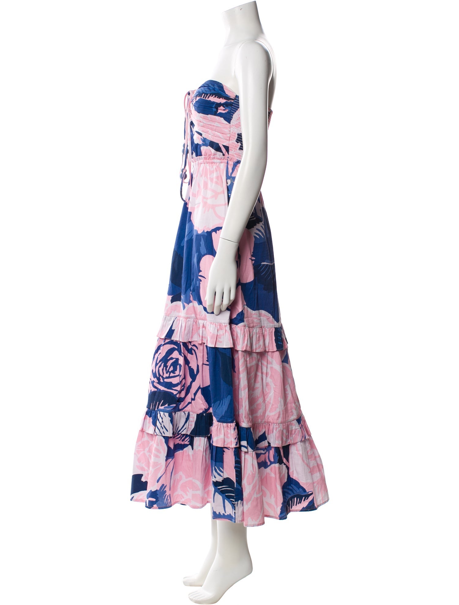 Figue Floral Print Midi Length Dress