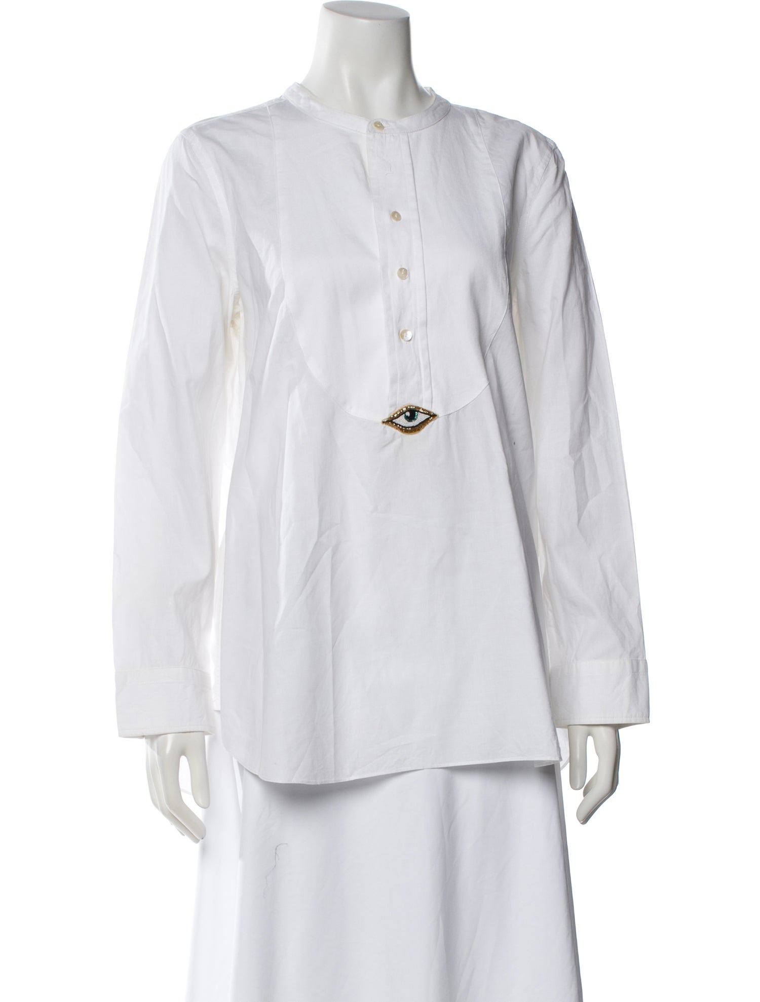 Figue Long Sleeve Button-Up Top