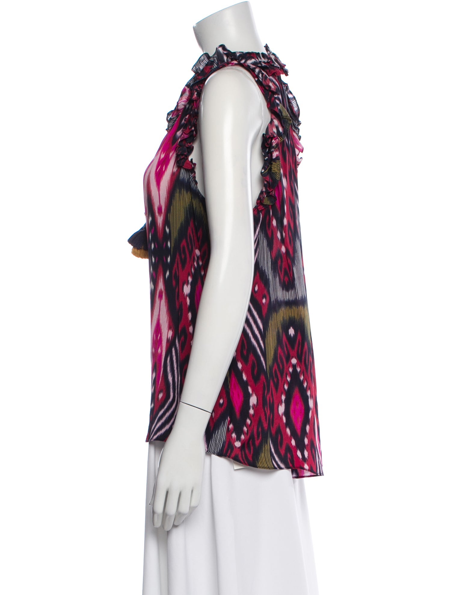 Figue Printed V-Neck Top