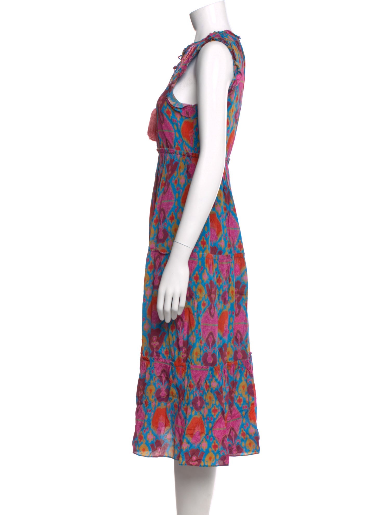 Figue Floral Print Midi Length Dress