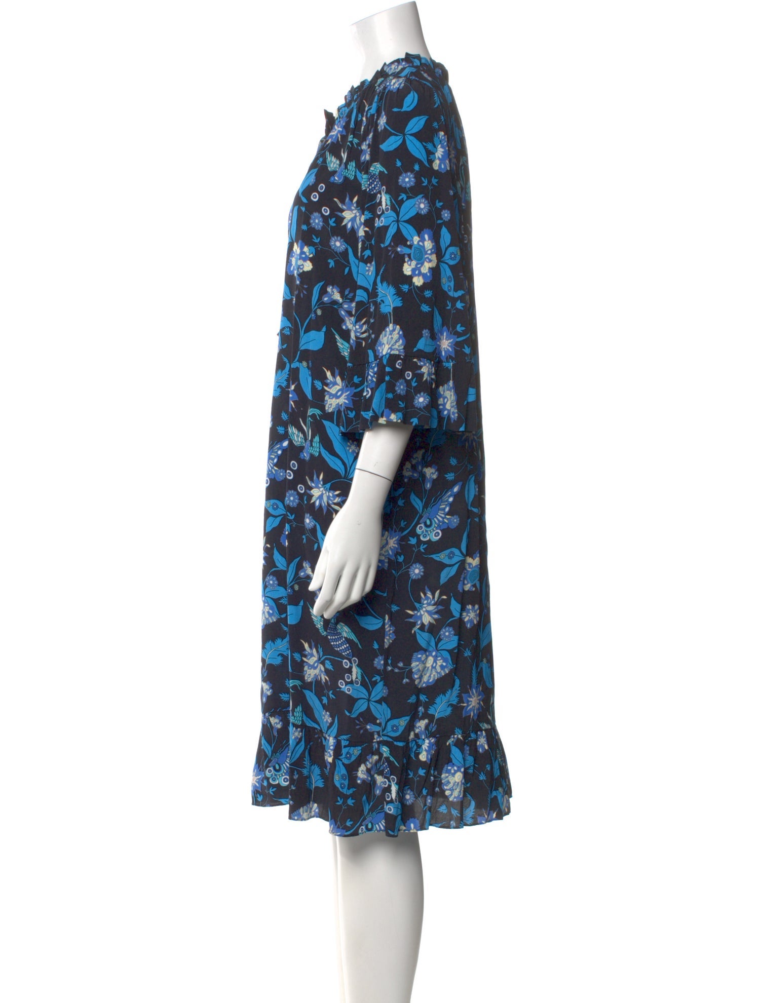 Figue Floral Print Midi Length Dress