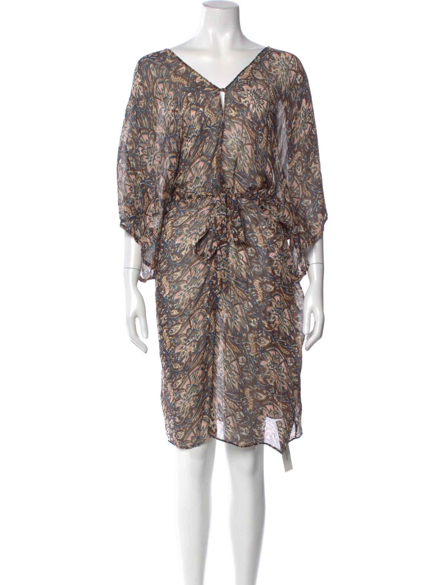 Figue Silk Knee-Length Dress