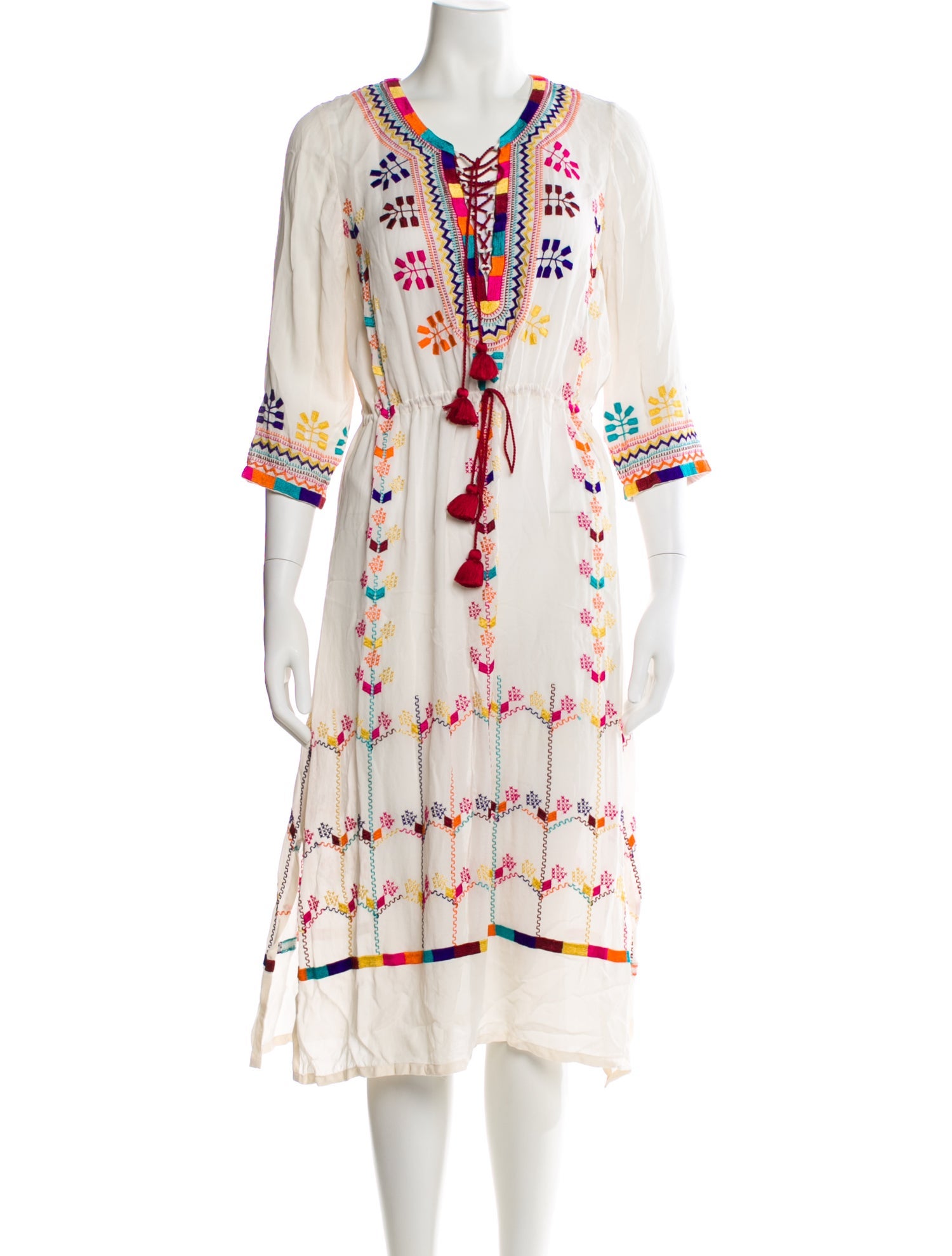 Figue Silk Midi Length Dress