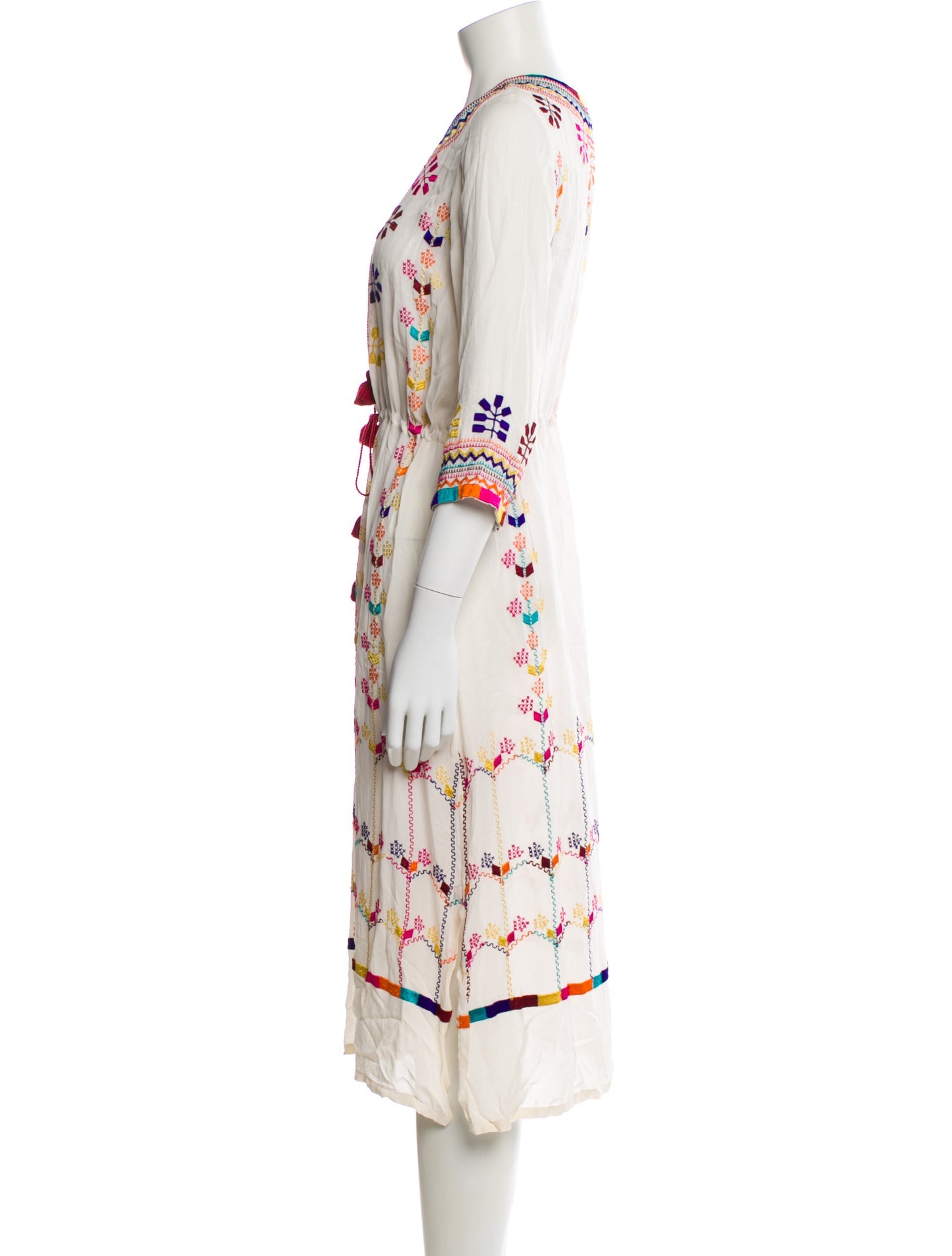 Figue Silk Midi Length Dress