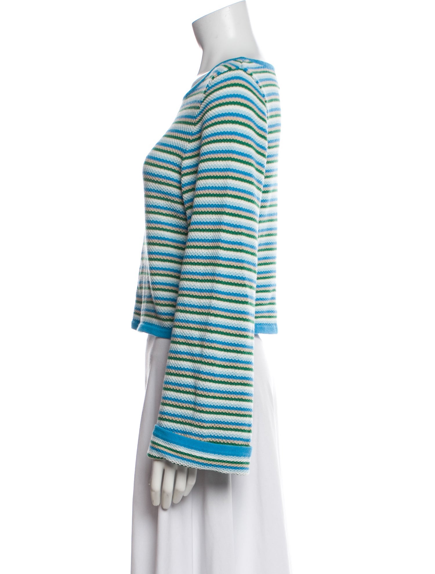 Figue Striped Scoop Neck Sweater