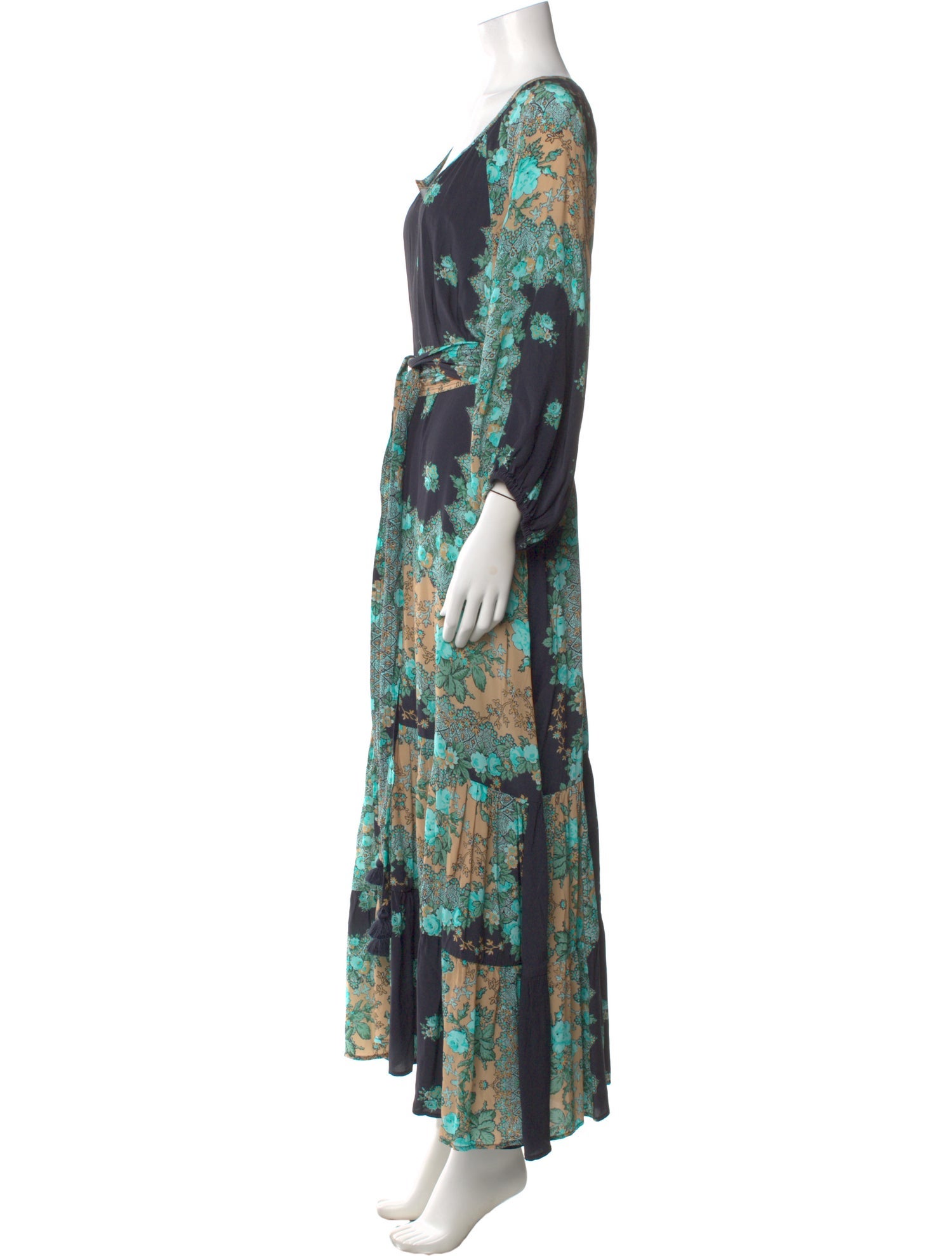 Figue Floral Print Long Dress