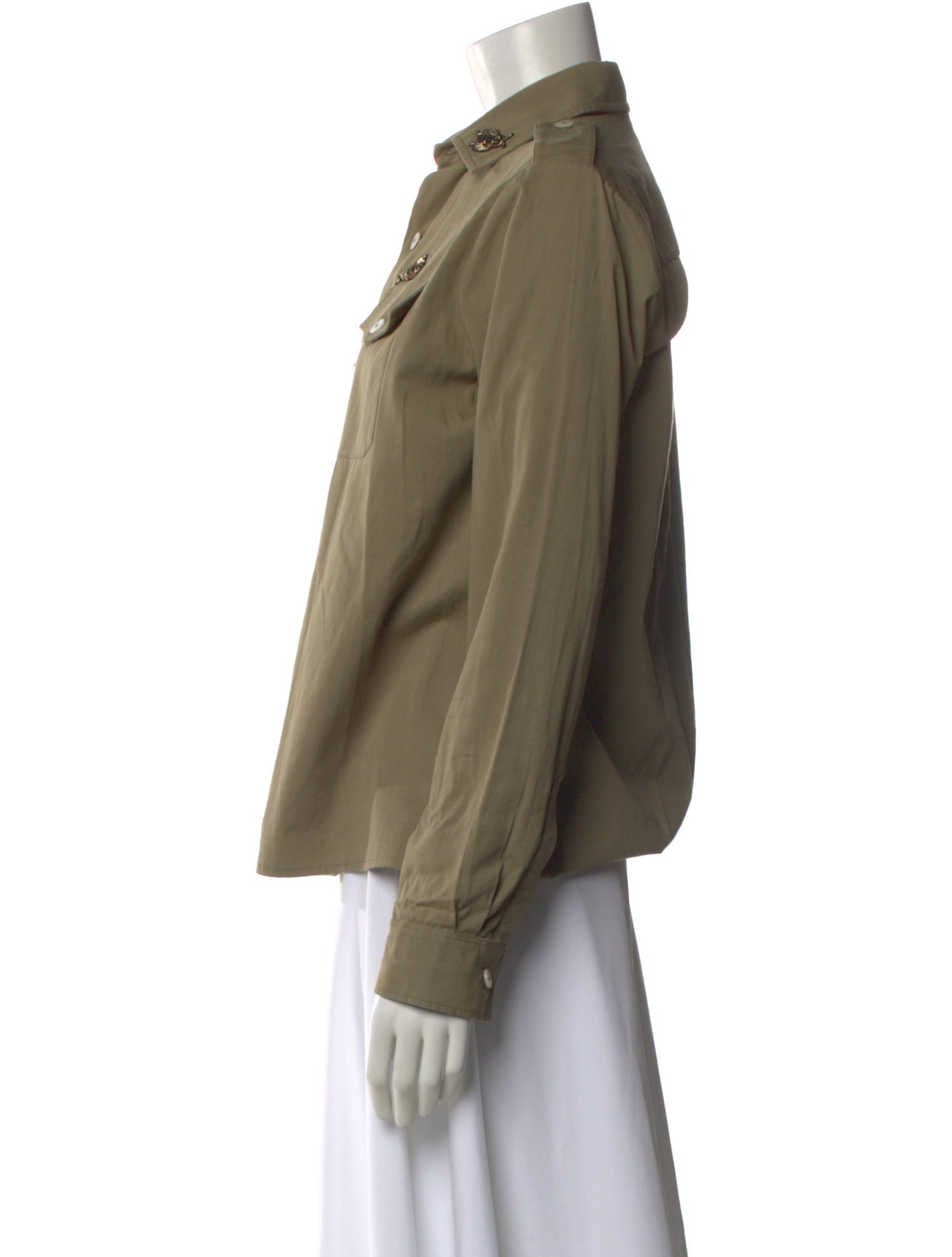 Figue Long Sleeve Button-Up Top