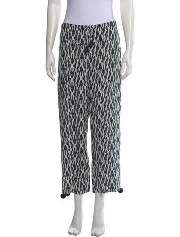 Pre-owned Figue Silk Wide Leg Pants In Blue