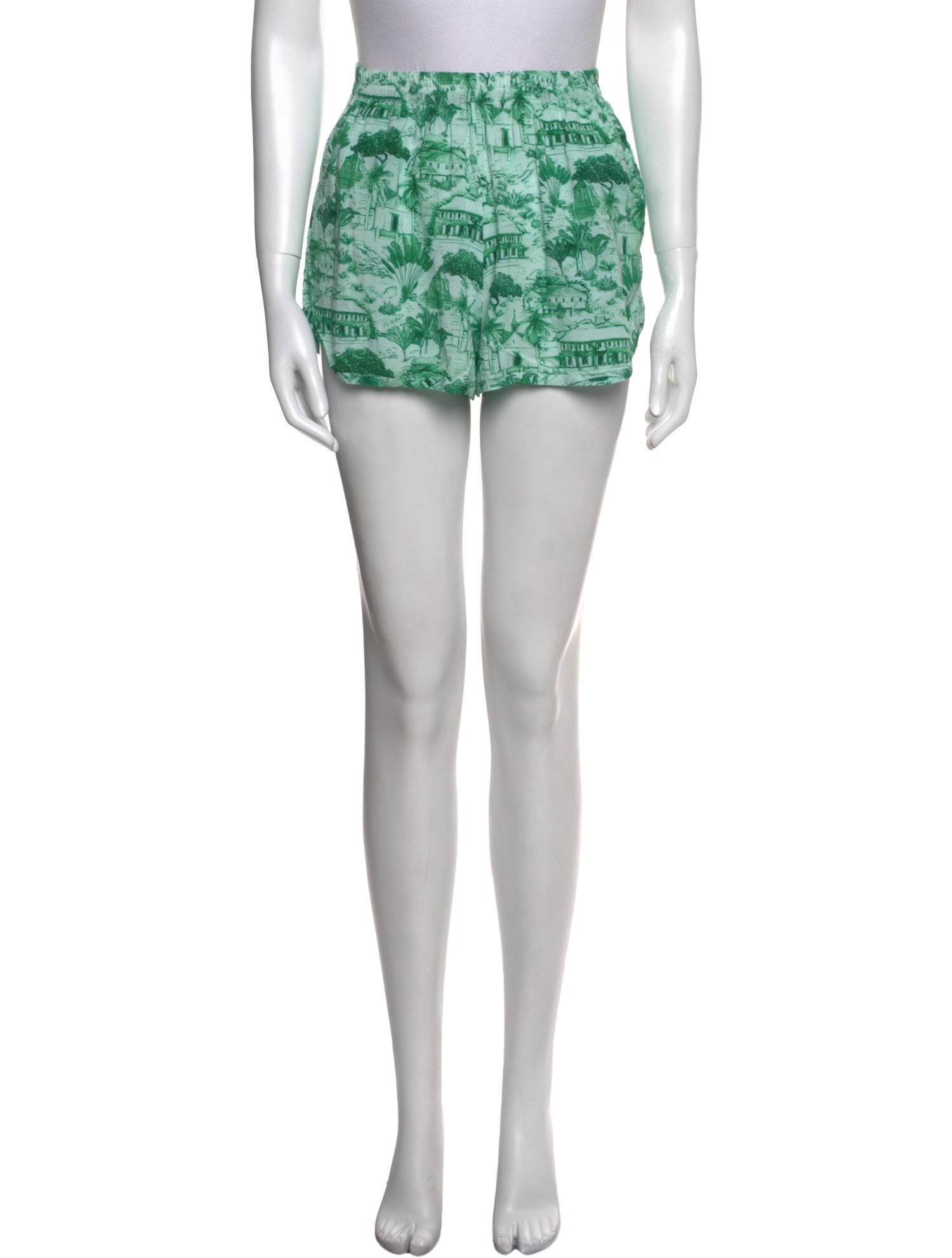Fisch Printed Mini Shorts