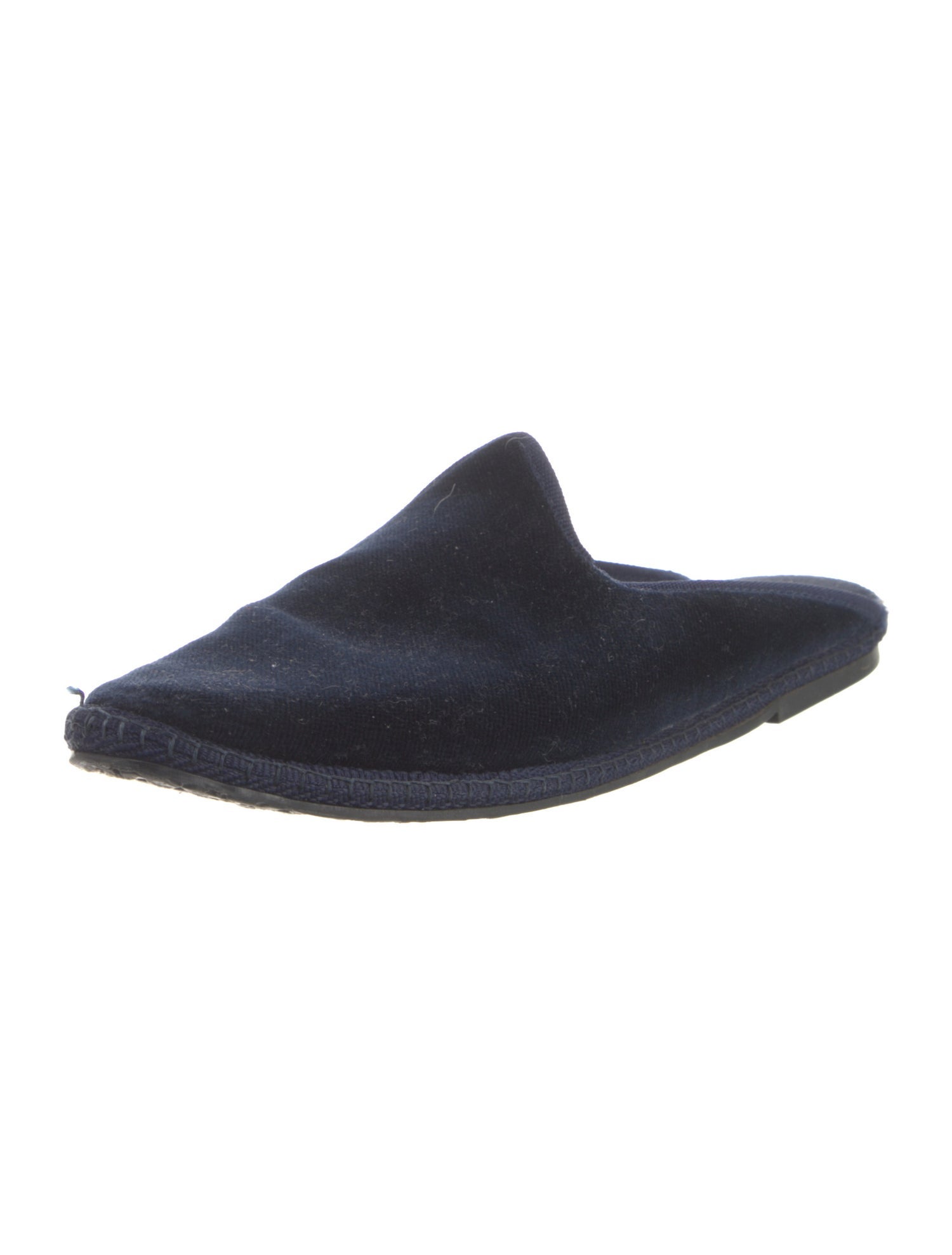 Fifi Venezia Velvet Whipstitch Trim Mules