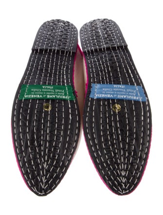 Fifi Venezia Canvas Colorblock Pattern Mules