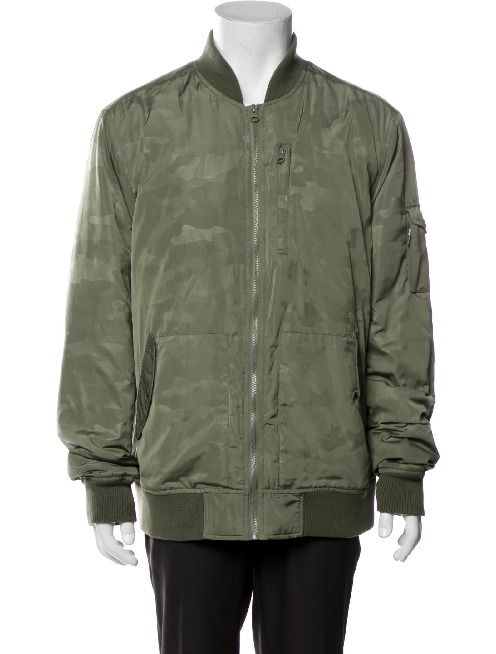 Five Four Colorblock Pattern Bomber Jacket