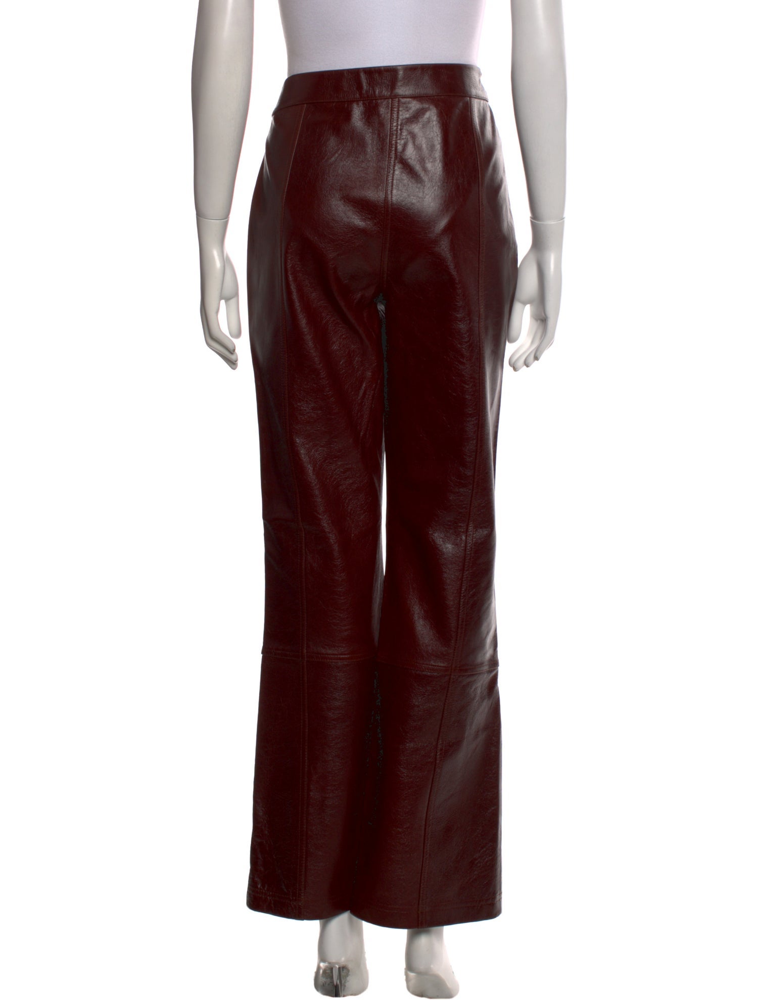 FILKK Leather Wide Leg Pants
