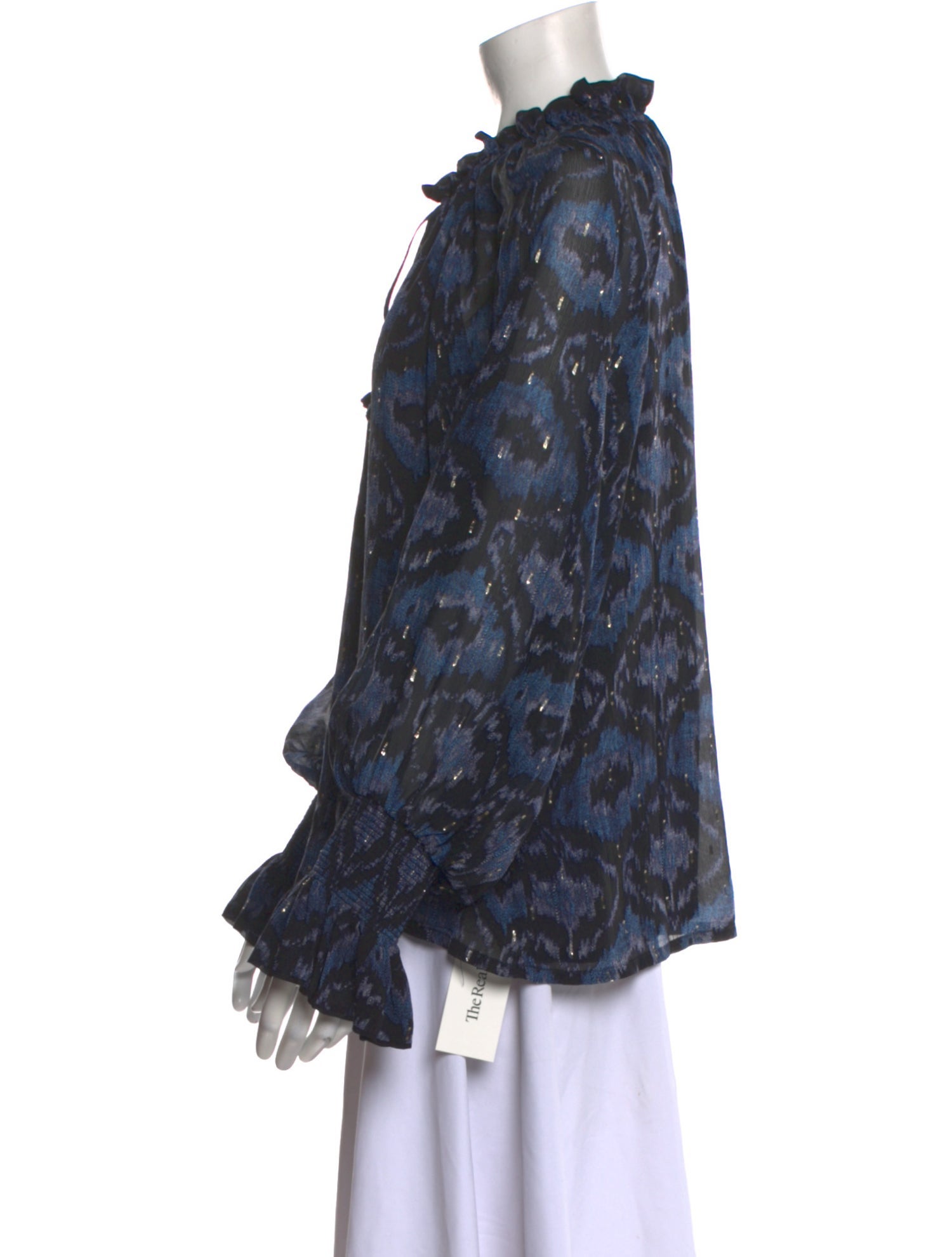 Figure Silk Printed Blouse