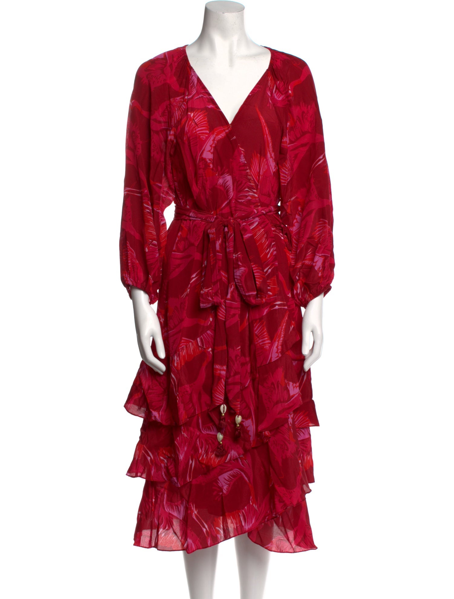 Figure Silk Midi Length Dress w/ Tags