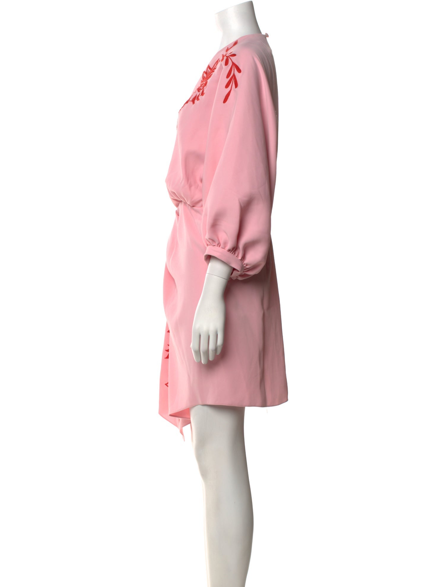 Figure V-Neck Mini Dress