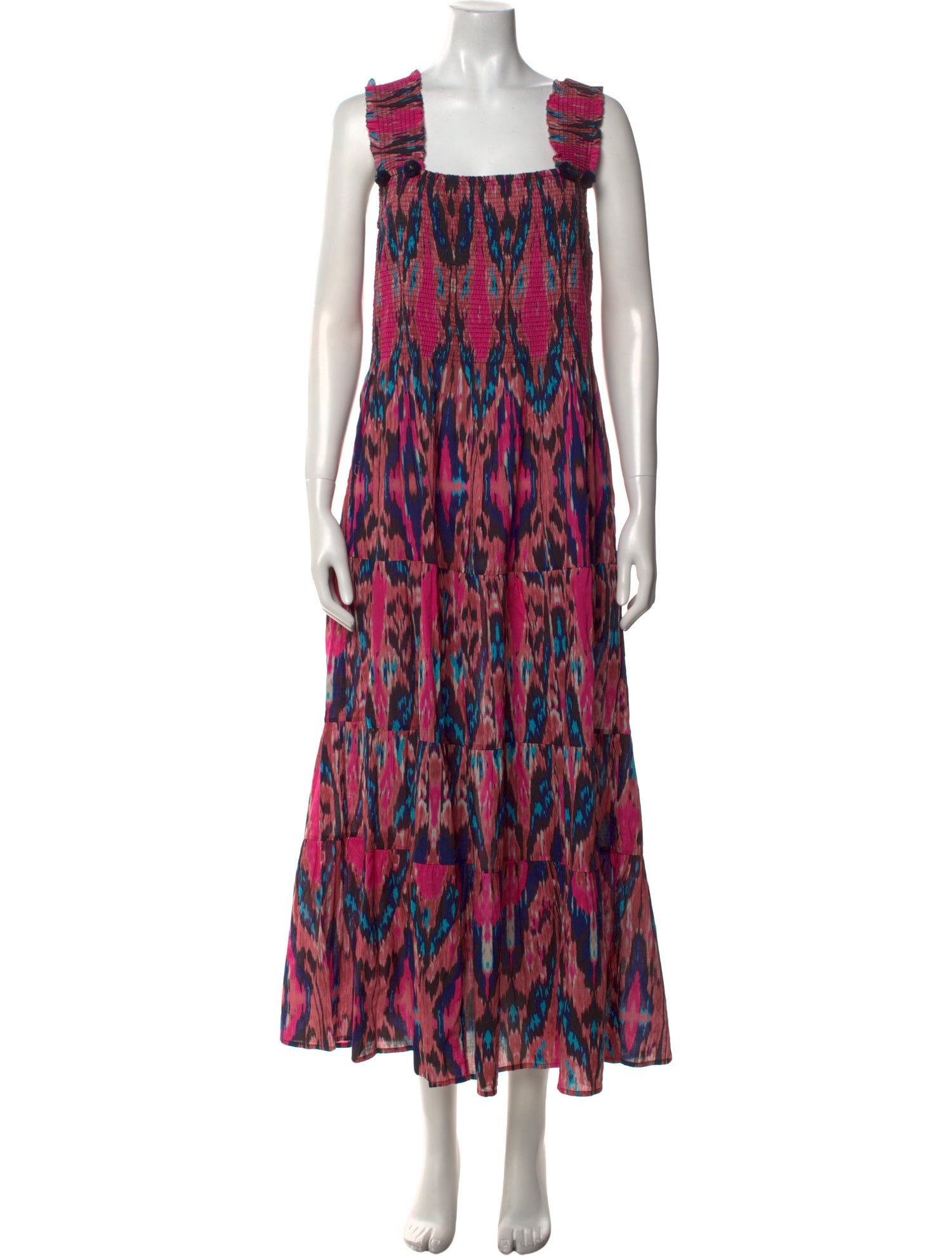 Figure Printed Long Dress