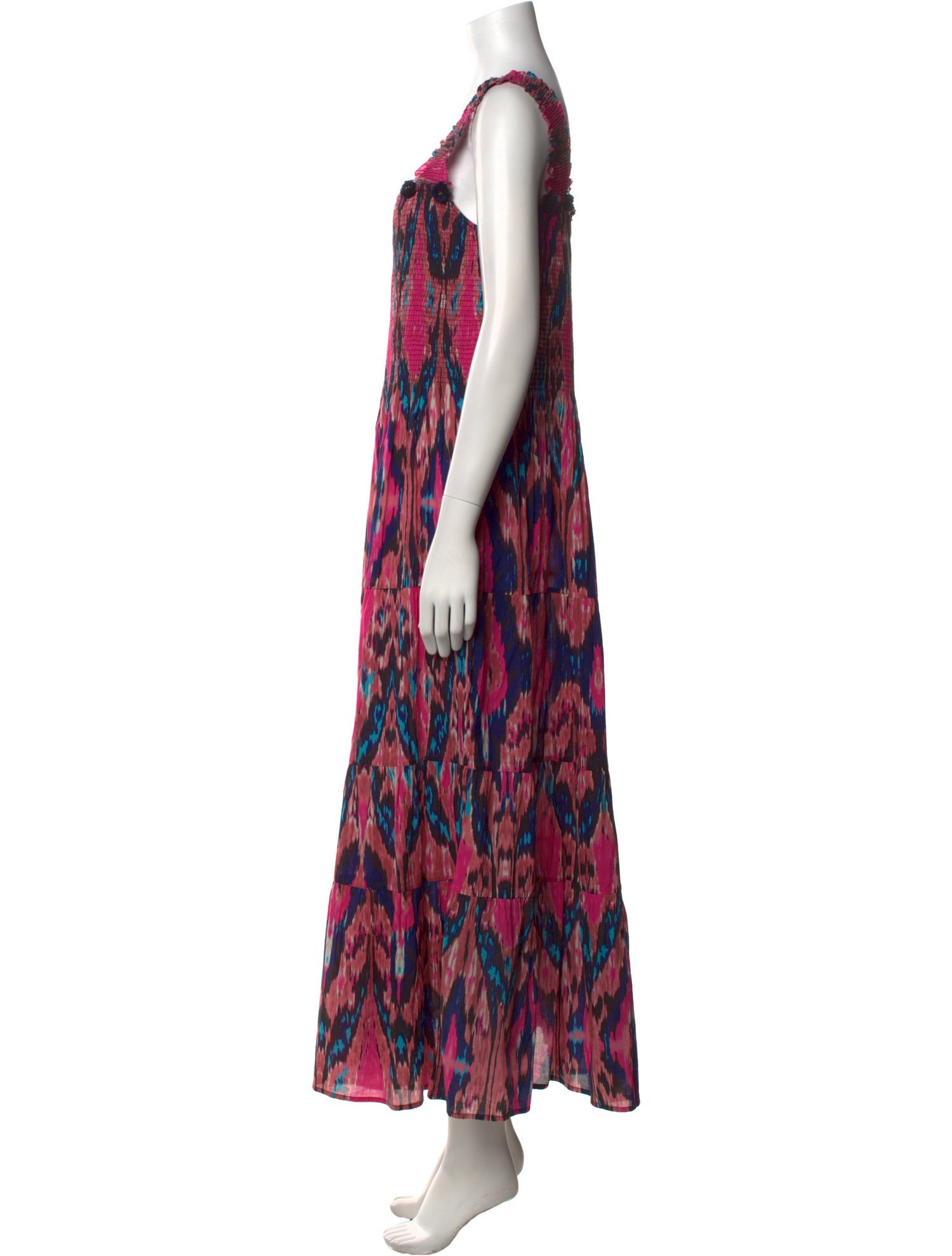 Figure Printed Long Dress