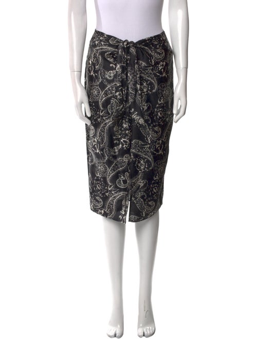 Fiorla Paisley Print Knee-Length Skirt