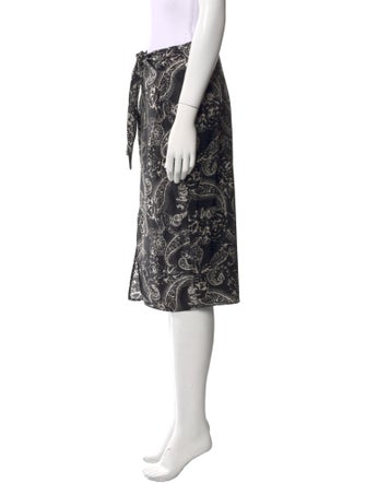 Fiorla Paisley Print Knee-Length Skirt