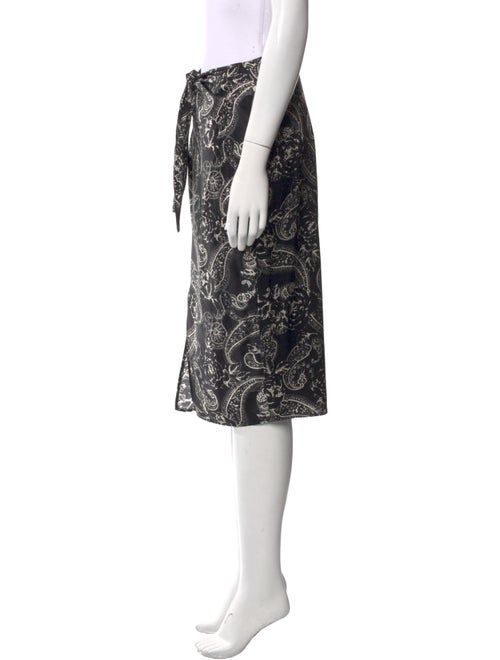 Fiorla Paisley Print Knee-Length Skirt