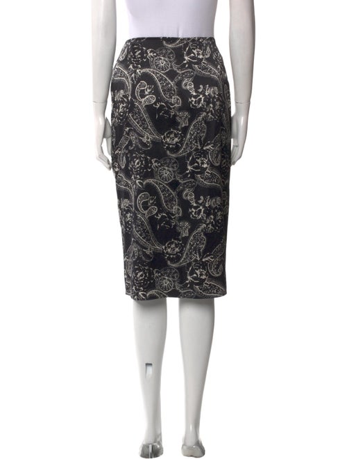 Fiorla Paisley Print Knee-Length Skirt