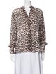 Fiorla Silk Animal Print Top