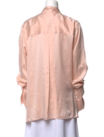 Fiorla Silk V-Neck Blouse