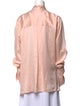 Fiorla Silk V-Neck Blouse