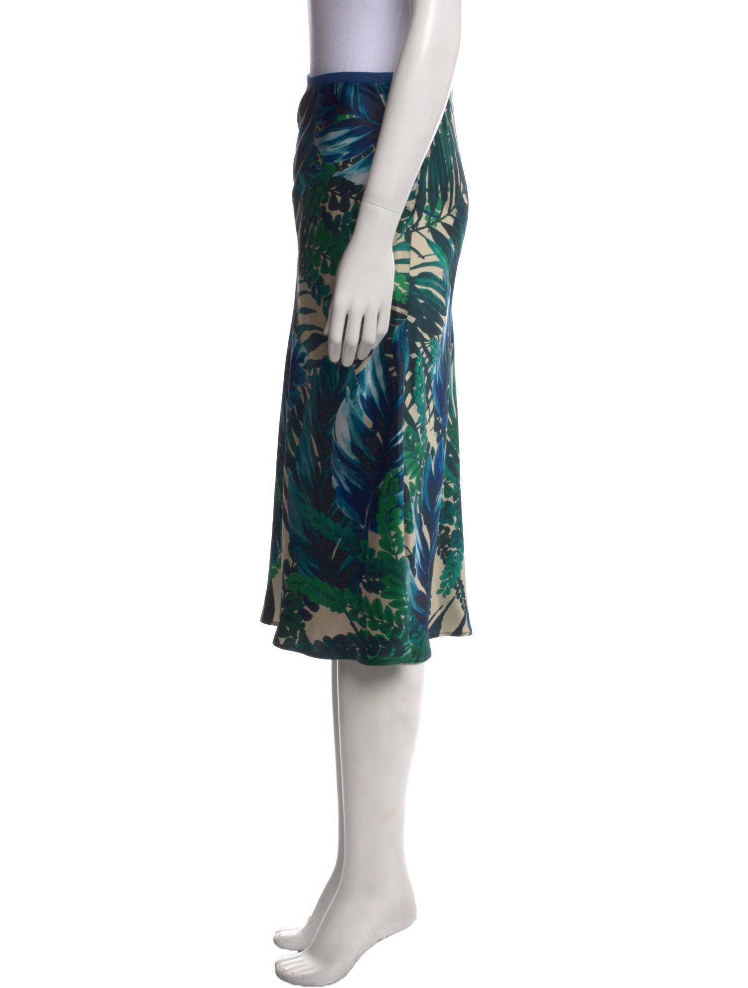 Fiorla Silk Knee-Length Skirt