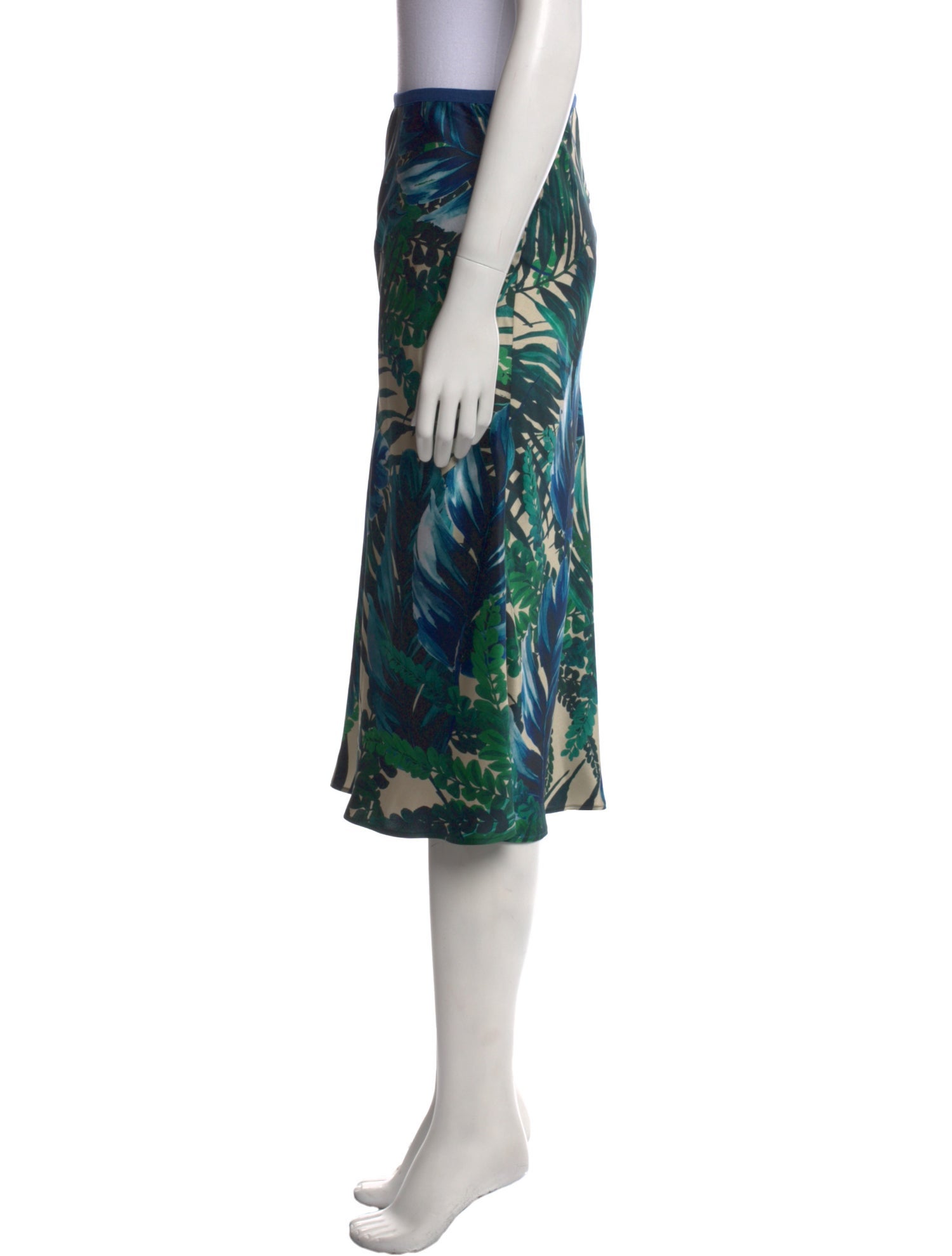 Fiorla Silk Knee-Length Skirt