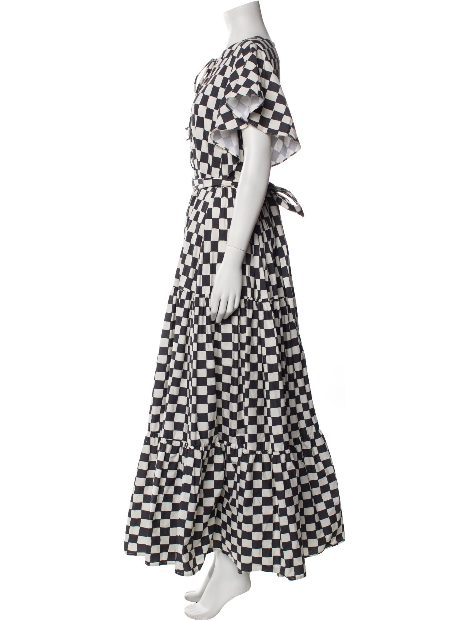 Fil De Vie Polka Dot Print Long Dress