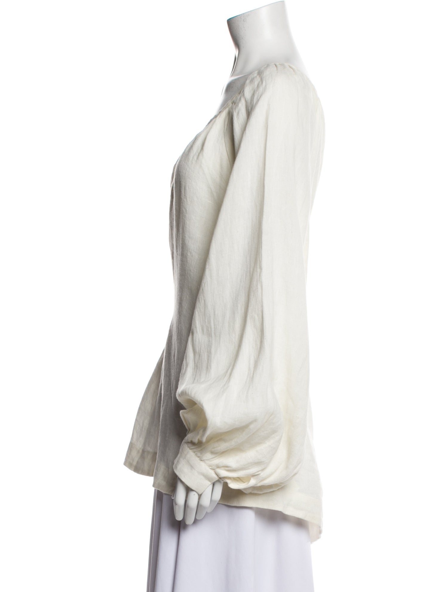 Fil De Vie Linen Scoop Neck Tunic