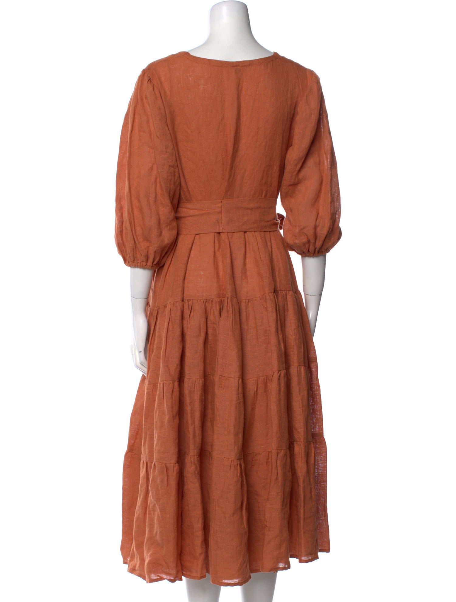 Fil De Vie Linen Midi Length Dress