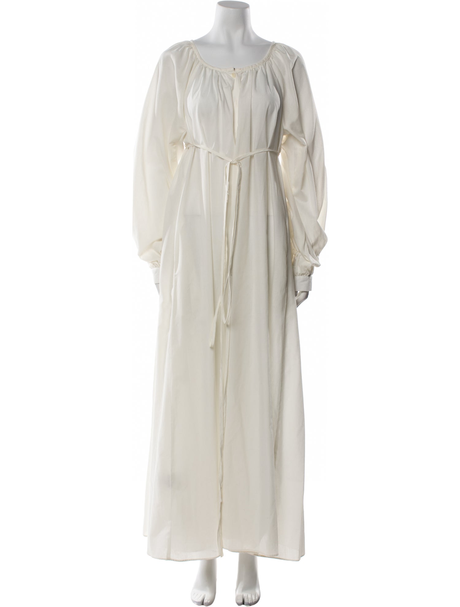 Fil De Vie Scoop Neck Long Dress