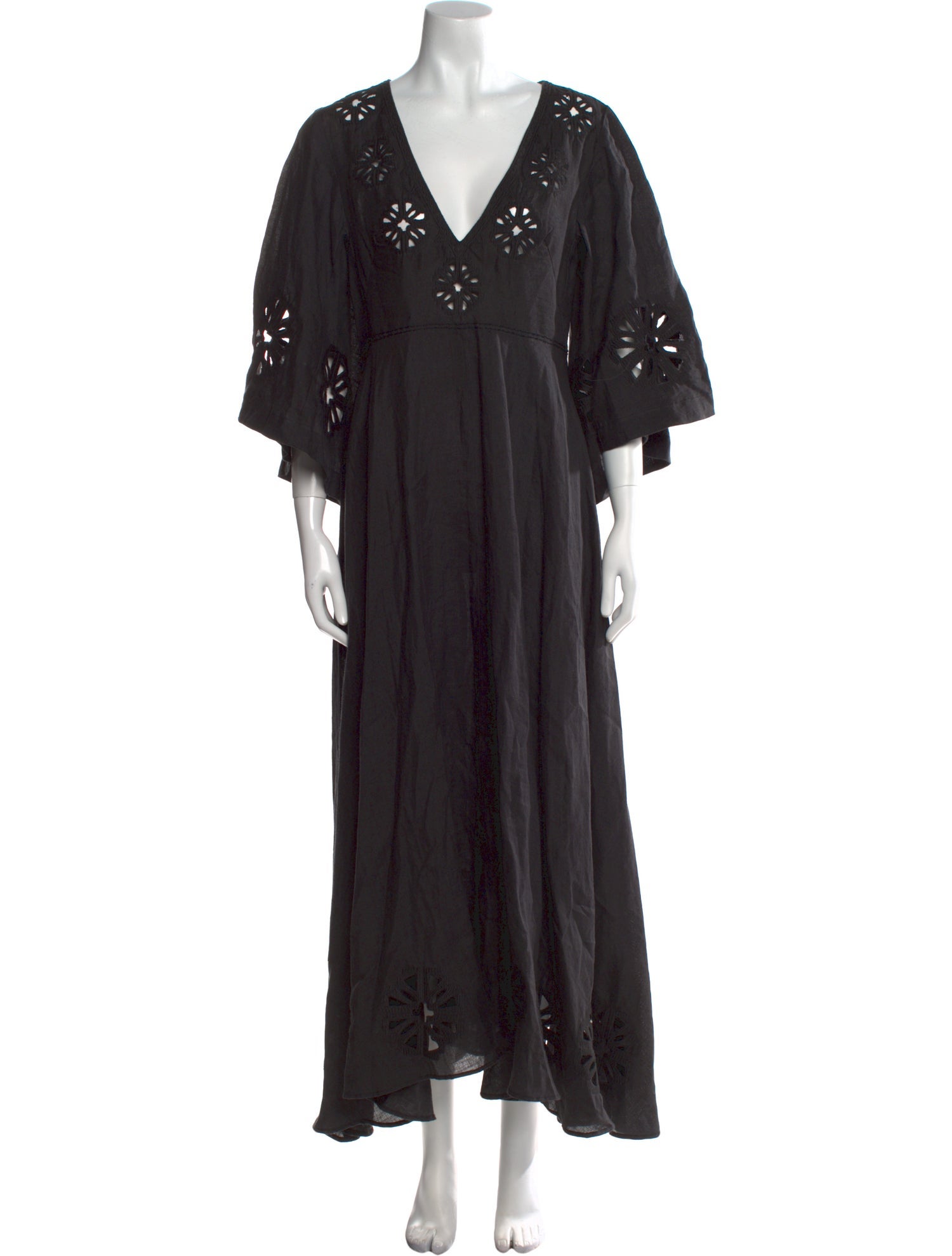 Fil De Vie V-Neck Long Dress